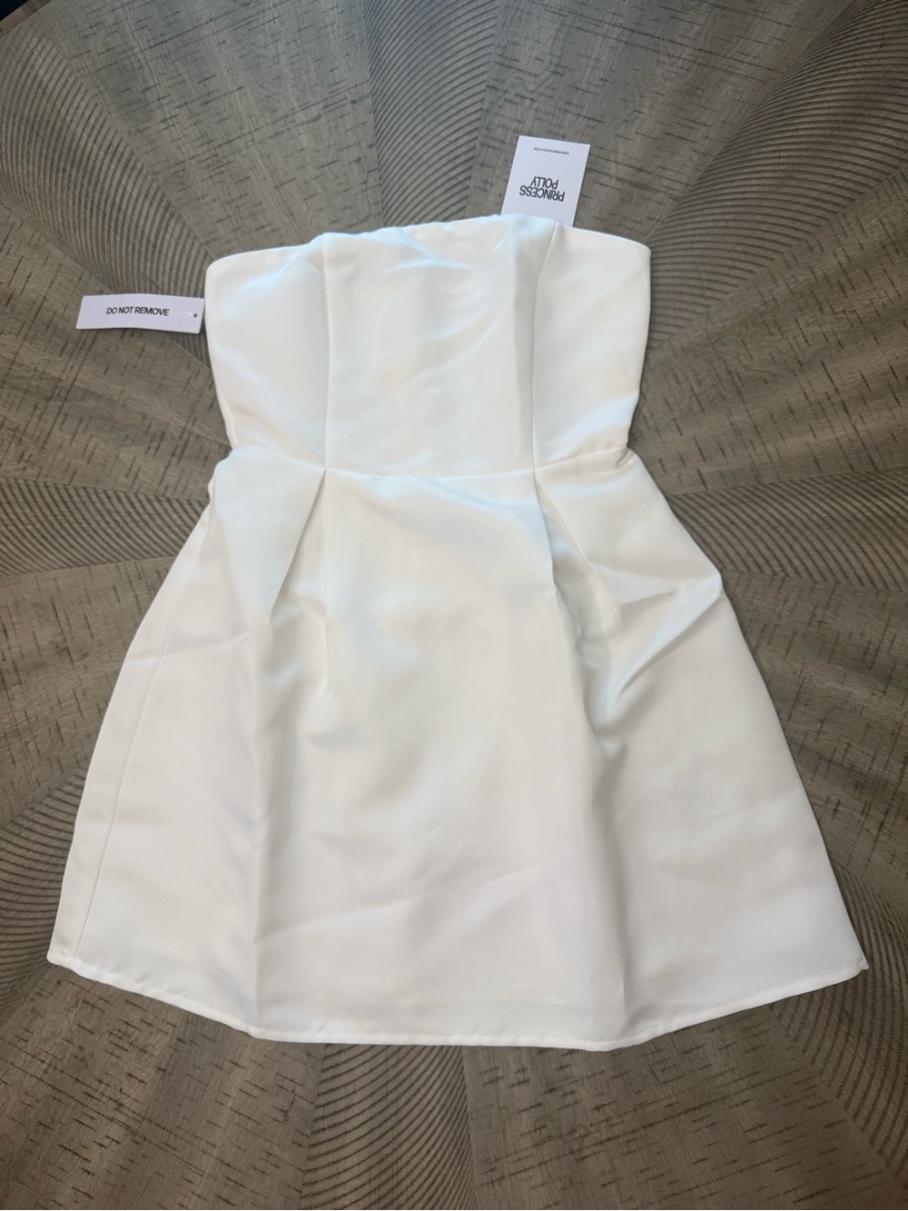 Princess Polly Strapless White Mini Dress